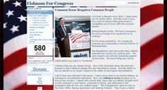 Desktop Screenshot of fishmanforcongress.com