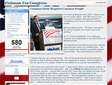 Tablet Screenshot of fishmanforcongress.com